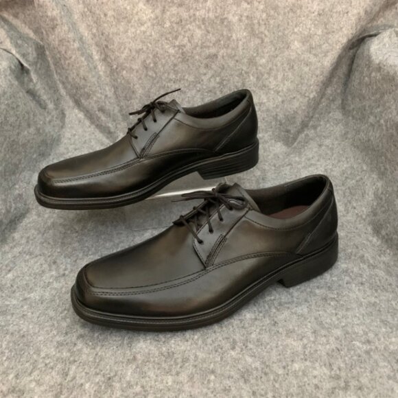 Bostonian Flexlite Men’s Lightweight Shock Absorbing Leather Black Lace Up Shoes - Picture 5 of 11